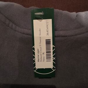 Marine Layer Navy Fleece Hoodie